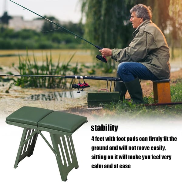 Ultra Comfort Metal Folding Stool: Your Perfect Companion for Any Outdoor Adventure