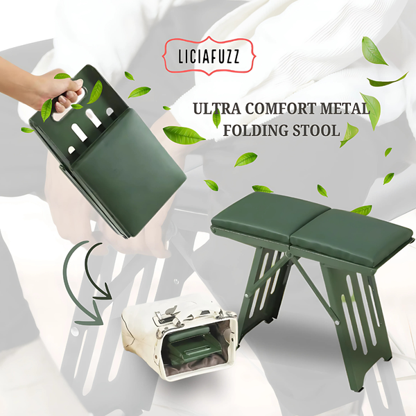 Improve Your Posture and Reduce Your Back Pain with the Ultra Comfort Metal Folding Stool